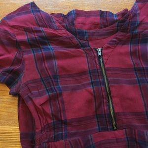 Volcom Plaid Mini Dress